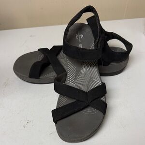 Cloudsteppers by Clarks Black Sandals